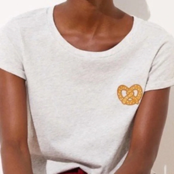 NWT LOFT Pretzel Vintage Soft Tee - Picture 1 of 6